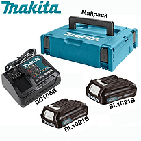 Набір акумуляторів СXT Makita BL1021Bx2, DC10SB 10,8 В