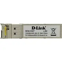 SFP-трансивер D-Link JN63330T/10KM 1x1000Base-BX-D, WDM, SM, 10км