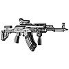 Пістолетна рукоятка FAB Defense AGR-47 на AK/AKM прогумована, фото 5