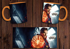 Чашка "Доктор Стрендж" / Кружка Doctor Strange №1 Помаранчевий