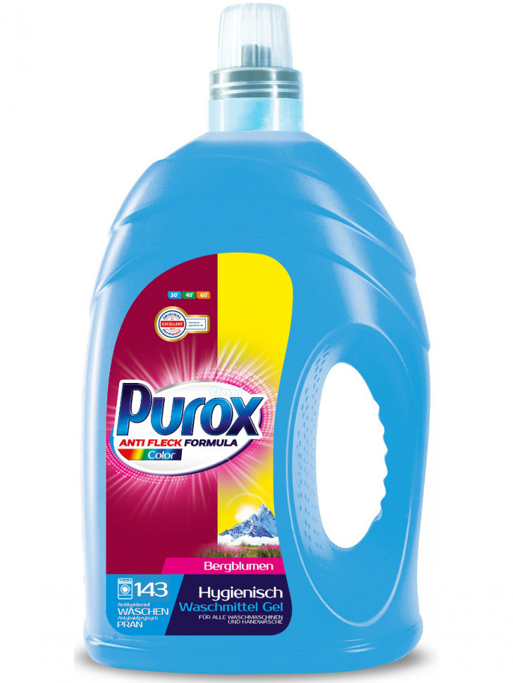 Гель-концентрат для прання кольорової білизни Purox color 4,3 л