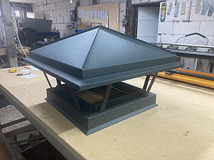 Колпак на димари і мангали 520*520 з відбивачем з нержавейки.