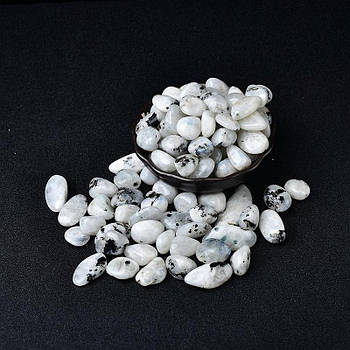 Натуральний камінь крихта оброблений Місячний камінь опал галтовка 6-30 мм 10 грам