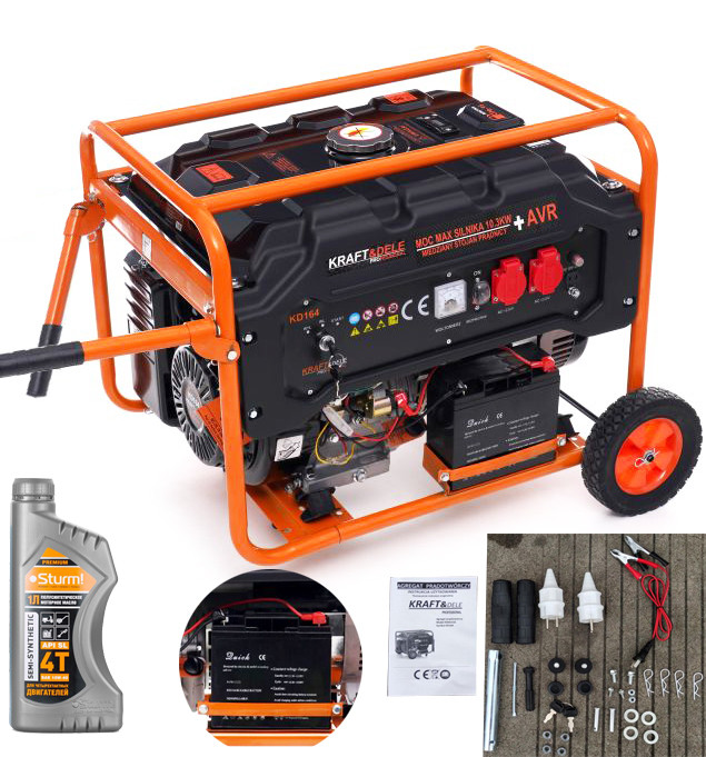 Генератор бензиновий 5,5 квт Kraft&Dele KD164 Польща, фото 1