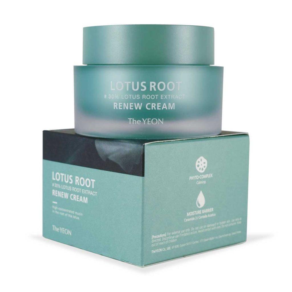 Оновлювальний крем для обличчя з лотосом The Yeon Lotus Root Renew Cream 50 мл