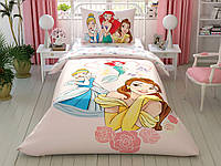Детское постельное белье Tac Disney Princess Girl Power ранфорс полуторка на резинке