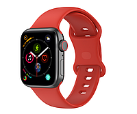 Ремешок силикон Sport Band Double Loop M / L для Apple Watch 42 / 44 / 45 / 49mm (red)