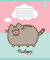 Зошит шкільний Yes 12 аркушів клітинка Pusheen (25)