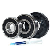 Ремонтний комплект підшипників для пральних машин Samsung (+ порція мастила для сальників) КТ 6203 2RS та