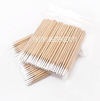 Бамбукові ватні палички мікробраші MICRO STICKS (100шт./пакет)