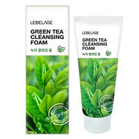 Пенка для умывания с экстрактом зеленого чая LEBELAGE CLEANSING FOAM GREENTEA 100 мл