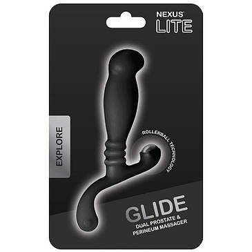 Масажер простати Nexus Glide Black для новачків, ульрастімулірующій, з масажером промежини, фото 3