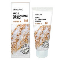 Пінка для вмивання з екстрактом рису для видалення макіяжу LEBELAGE CLEANSING FOAM RICE, фото 3