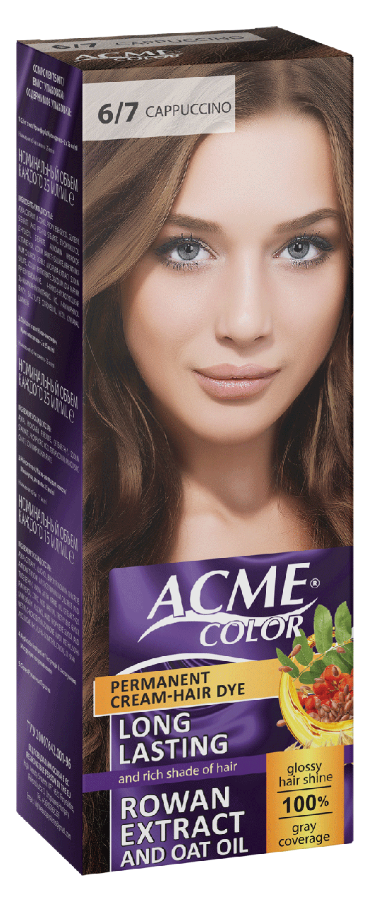 Крем-фарба для волосся Acme-Color EXP, 6/7 Капучіно