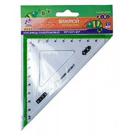 Косинець 10 см з салатовою смужкою Zibi