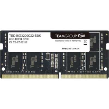 Модуль пам`яті SO DIMM DDR IV 8GB PC25600 (3200MHz) Team (TED48G3200C22-S01)