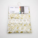 Шторка - фіранка для ванної FRAP F8808, поліетилен, 180х180 см, жовтий, фото 3