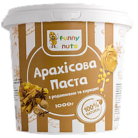 Арахісова паста FunnyNuts з родзинками та корицею 1000 г