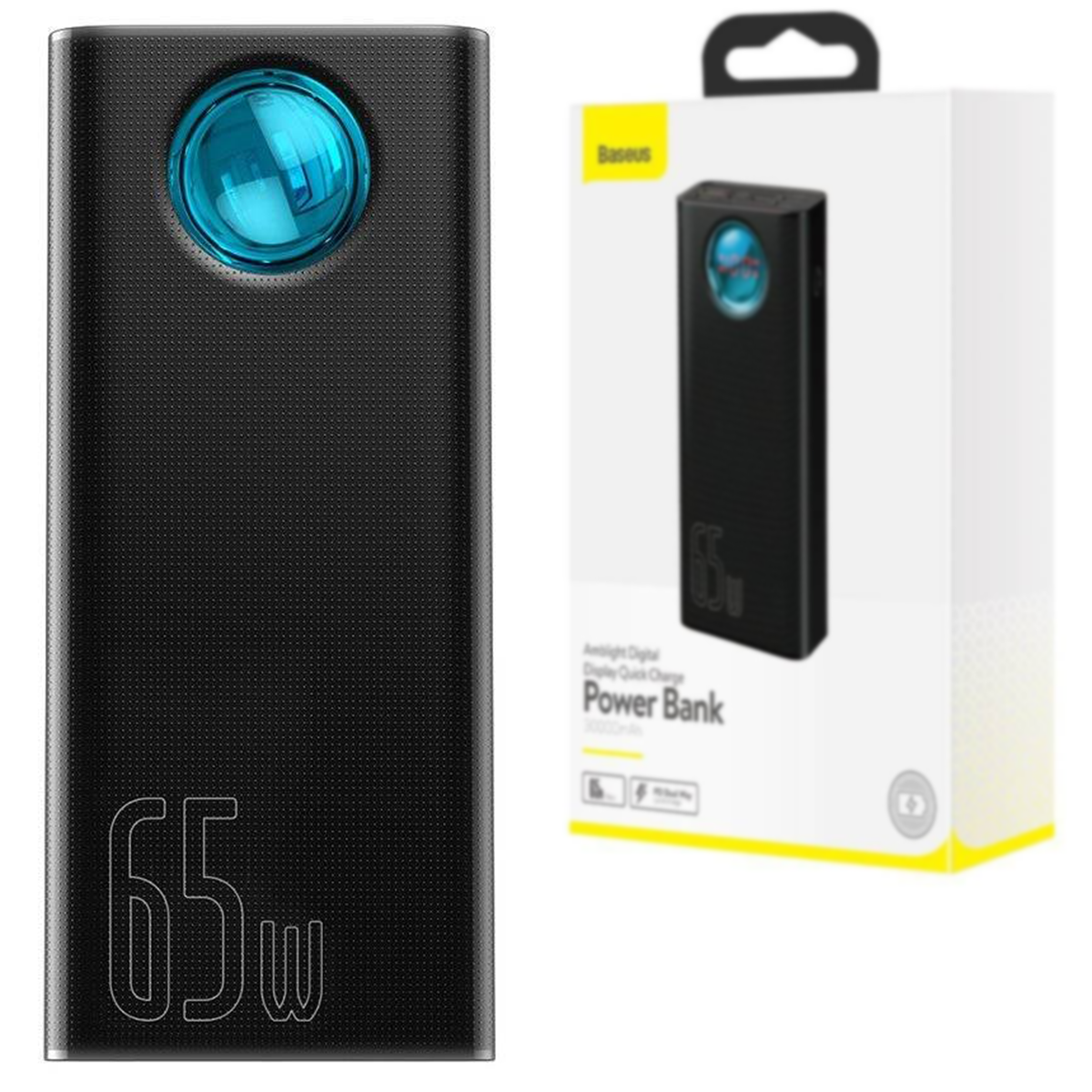 Портативные батареи | Power Bank 65W 6A Baseus Amblight 30000mAh 4xUSB+1xType-C QC3.0 Универсальная батарея Li-Pol