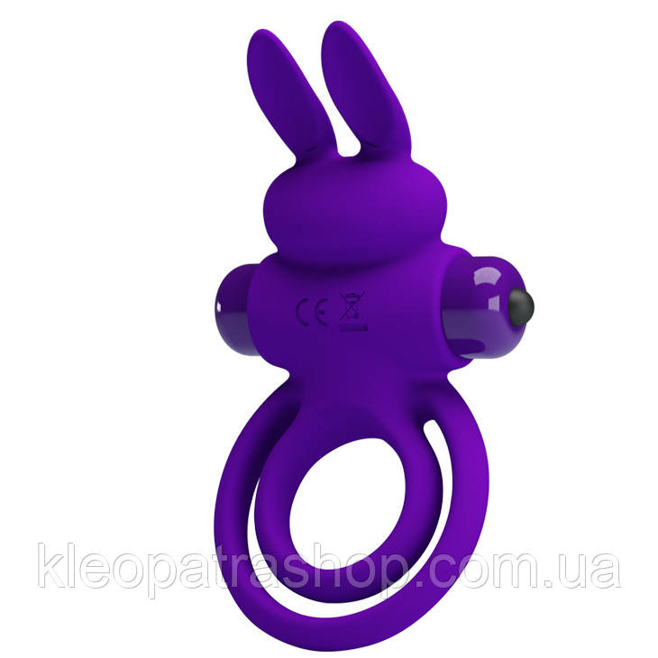 Ерекційне кільце з вібрацією PRETTY LOVE VIBRANT PENIS RING III Purple