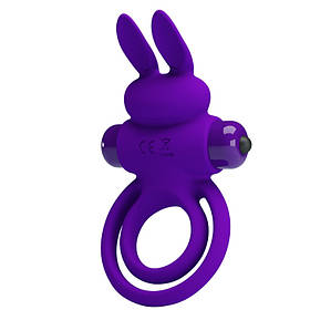 Ерекційне кільце з вібрацією PRETTY LOVE VIBRANT PENIS RING III Purple