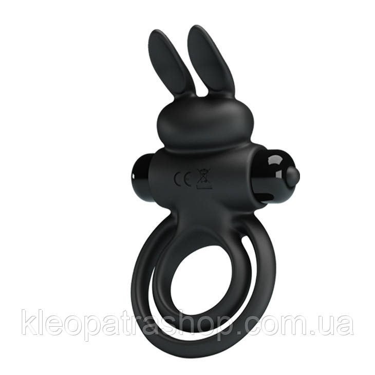 Ерекційне віброкільце PRETTY LOVE VIBRANT PENIS RING III Black