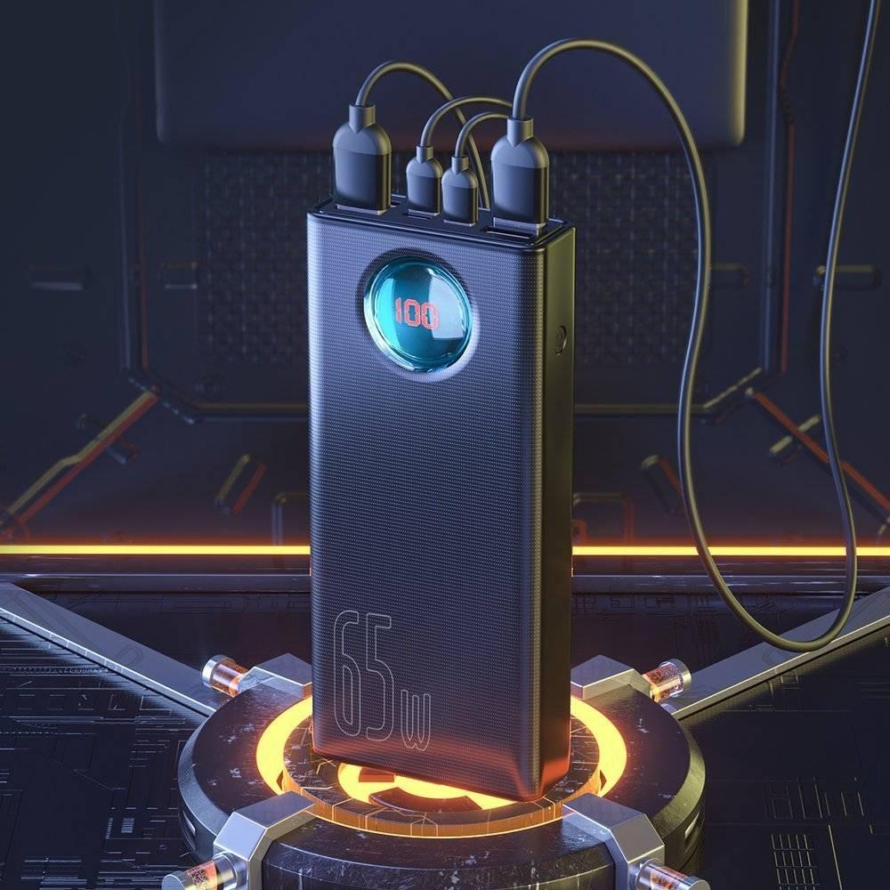 Портативные батареи | Power Bank 65W 6A Baseus Amblight 30000mAh 4xUSB+1xType-C QC3.0 Универсальная батарея Li-Pol От USB