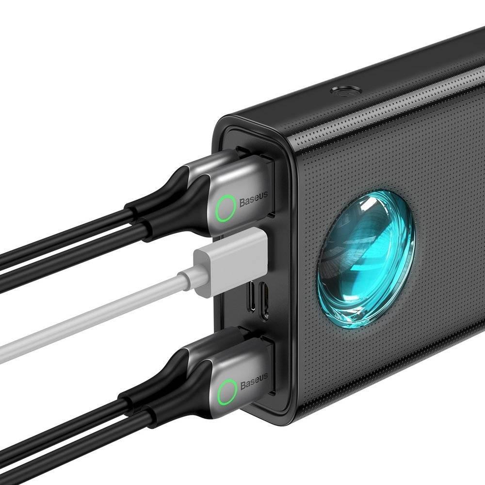 Портативные батареи | Power Bank 65W 6A Baseus Amblight 30000mAh 4xUSB+1xType-C QC3.0 Универсальная батарея Li-Pol От USB Type-C USBx2 micro