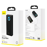 Потужний повербанк 65W 6A Baseus Amblight 30000mAh 4xUSB+1xType-C QC3.0/PD3.0 Кабель Type-C Black, фото 11