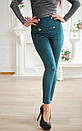 Стильні жіночі замшеві лосини, красиві штани лосини із замші "Gabby", фото 4