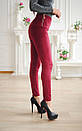 Стильні жіночі замшеві лосини, красиві штани лосини із замші "Gabby", фото 5