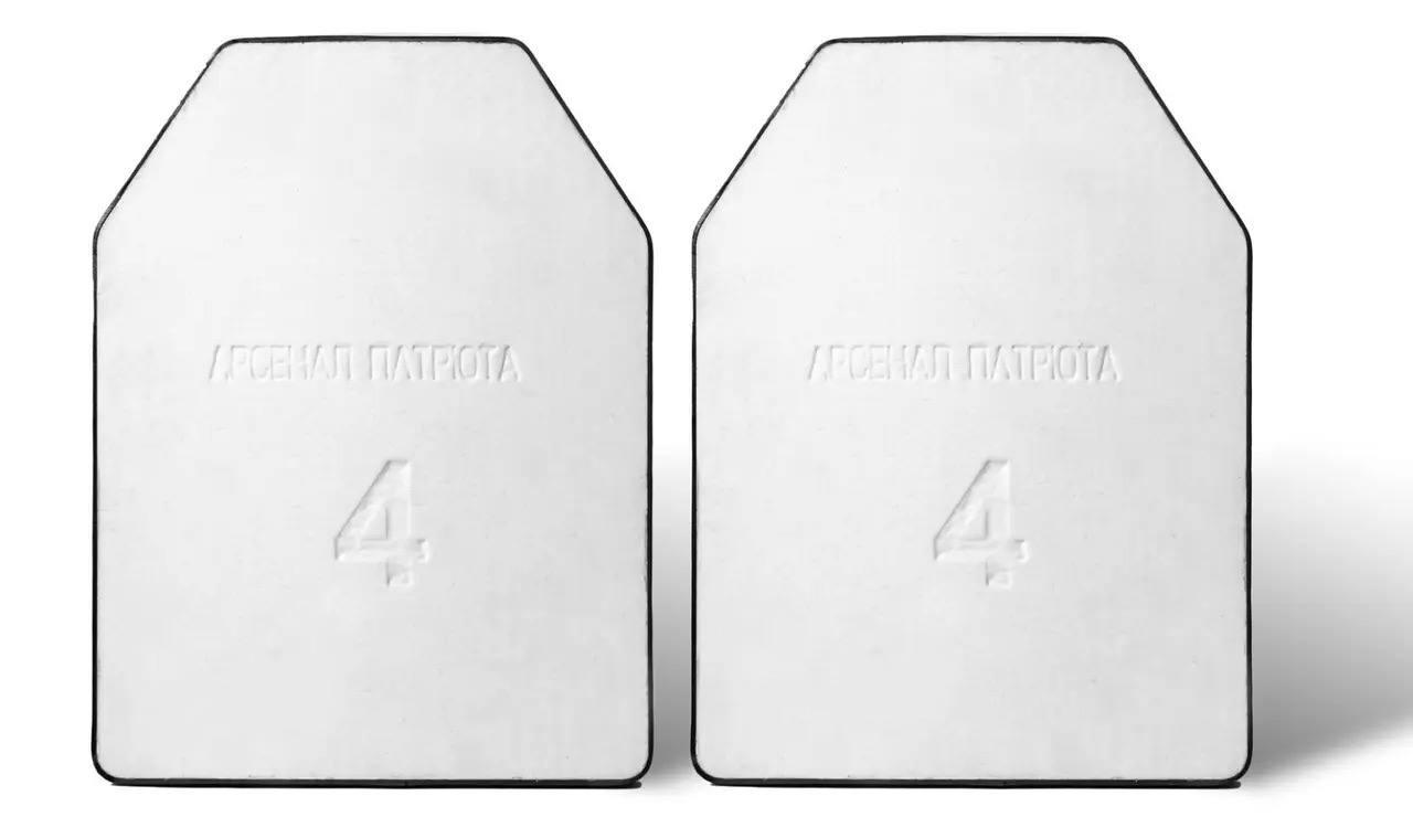 Бронеплита військова тактична Арсенал Патріота "SAPI мала БЗ" 225х305 мм (ціна комплекту з 2-х плит), фото 1