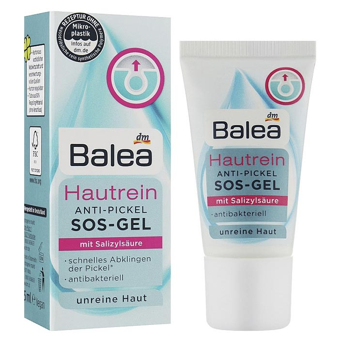 Крем-гель від прищів Balea Hautrein Anti-Pickel Gel SOS 15 мл
