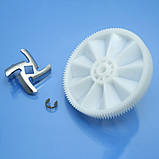 Шестерня та ніж для м'ясорубки Braun Power Plus G1300, G1500, G3000, G1100, фото 7