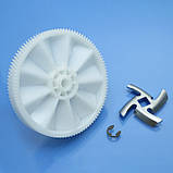 Шестерня та ніж для м'ясорубки Braun Power Plus G1300, G1500, G3000, G1100, фото 6