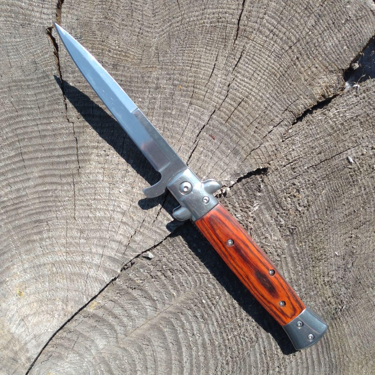 Ніж складаний Browning A828/ 22.5 см/ Дерев'яна рукоять (Відеоогляд)