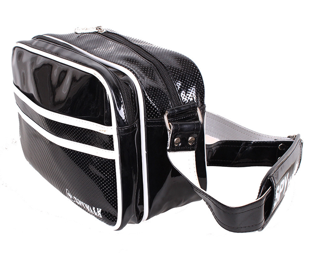 Спортивна сумка зі штучної шкіри sport302685 чорна
