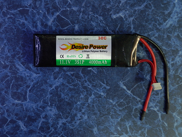 Літій-полімерна батарея Disire-power 11,1 V 4000mAh-30С (26*43*135)288г. max55C, фото 1