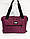 Сумка жіноча шопер стьобана 38*26*14 см бордова (200-867), фото 2