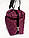 Сумка жіноча шопер стьобана 38*26*14 см бордова (200-867), фото 5