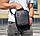 Сумка чоловіча з натуральної шкіри Tiding Bag TD-20441 чорна, фото 7
