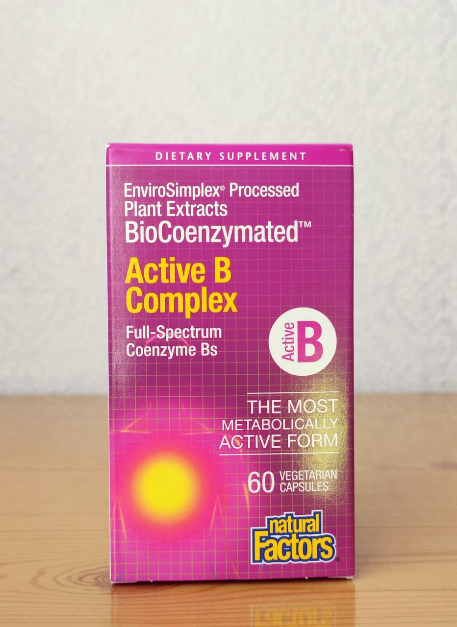 Natural Factors, Коэнзимный комплекс витаминов группы В, b, 60 капсул ...