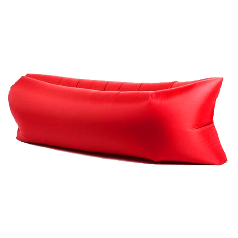 Надувний шезлонг диван матрац мішечок Ламзак червоний 149483