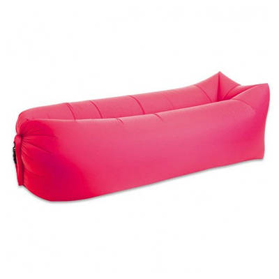 Надувний шезлонг диван матрац мішечок Ламзак рожевий 14952