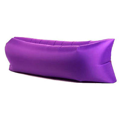 Надувний шезлонг диван матрац мішечок Ламзак фіолетовий 149525