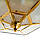 Потовковий світильник з дерев’яною основою шестикутної форми 45x20 см. BST 0301250, фото 3