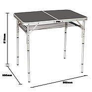 Стіл Bo-Camp Case Model 90x60 cm Grey (1404393), фото 8