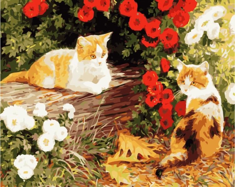 Картина за номерами Пухнастики в саду 40*50 см ArtCraft 11604-AC