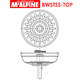 Сито для сифону кухонної мийки нержавіюча сталь 80 мм BWSTSS-TOP McAlpine, фото 2