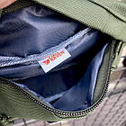Сумка поясна бананка Fjällräven Hip Pack Medium хакі Сумка на пояс канкен чоловіча тканева, фото 7